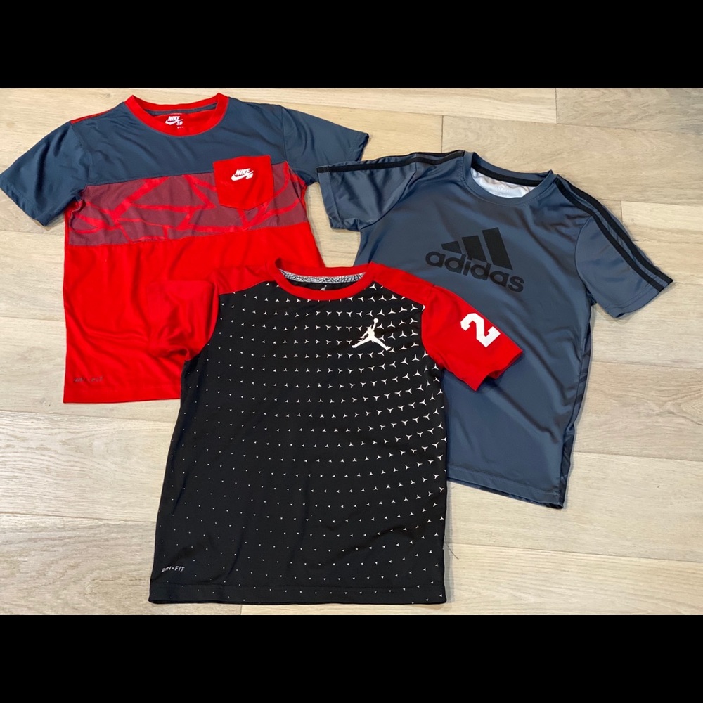Boys athletic shirts  dri fit style
